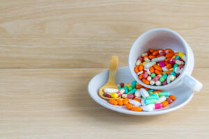  Zyvamed Healthcare products like tablets, capsules, syrups displayed in a medical setting