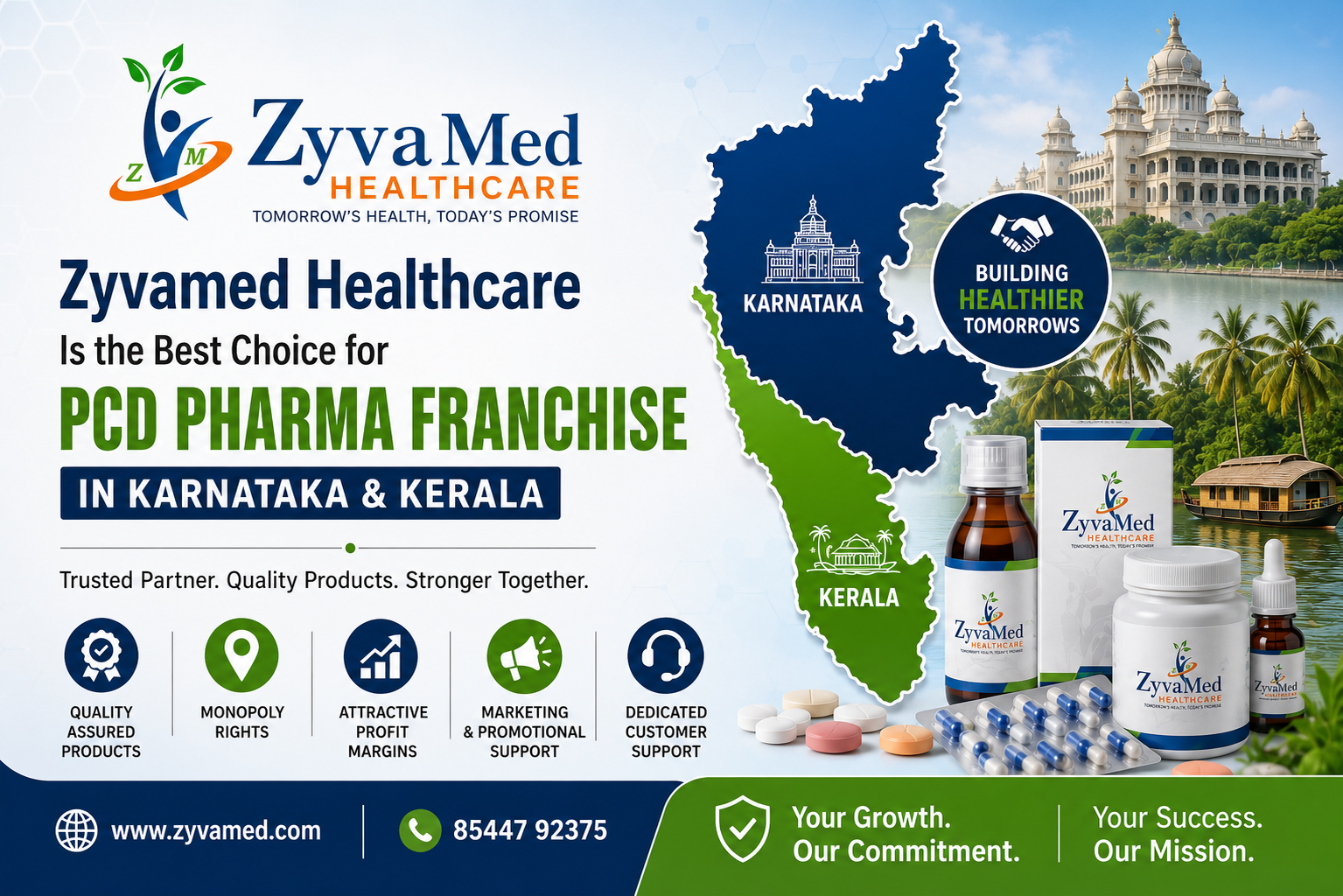 Best PCD Pharma Franchise in Karnataka and Kerala | ZyvaMed Healthcare