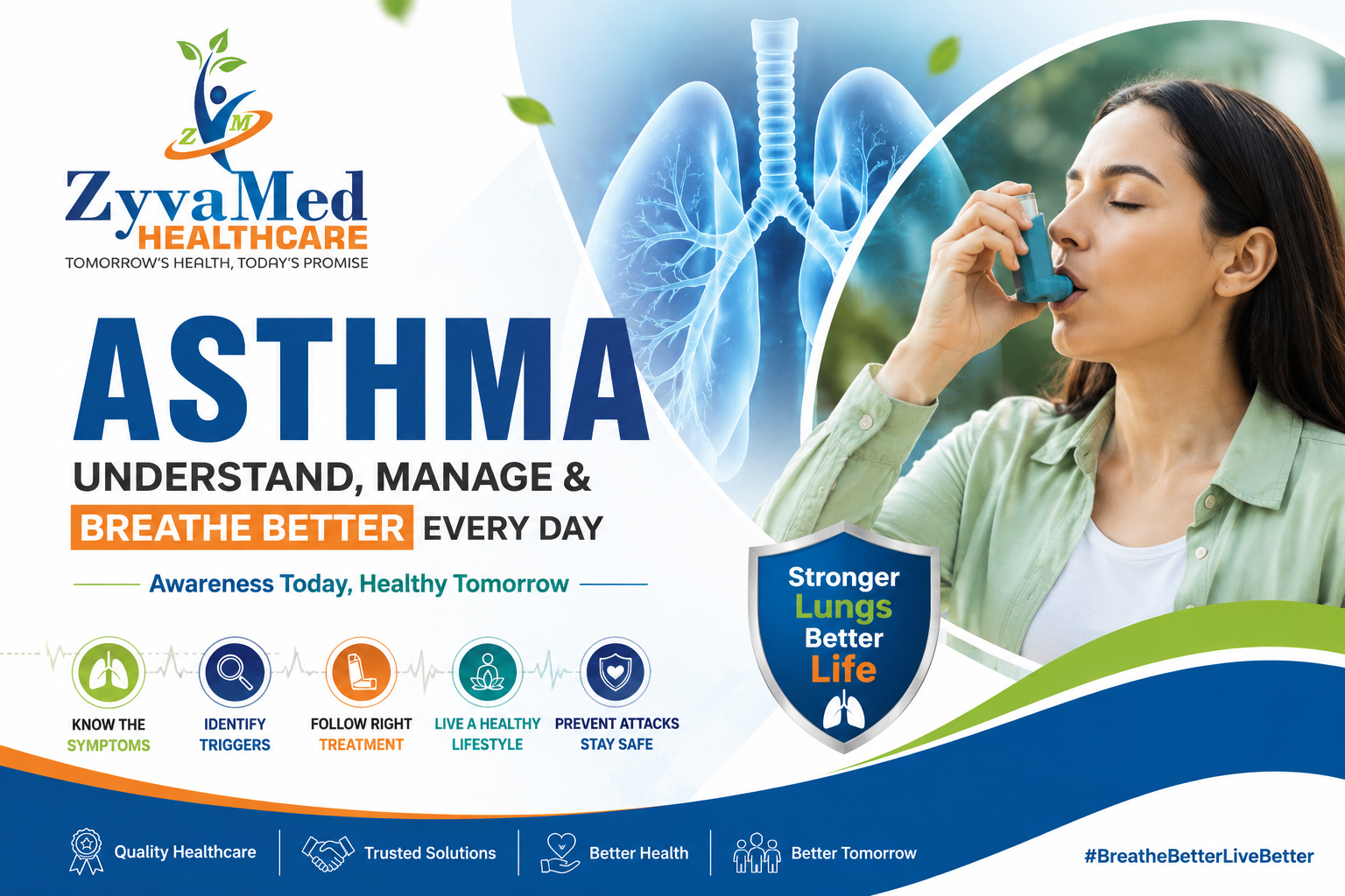Asthma causes symptoms triggers treatment and respiratory health management guide