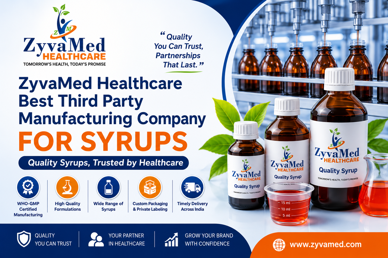 Best Third Party Manufacturing Company for Syrups